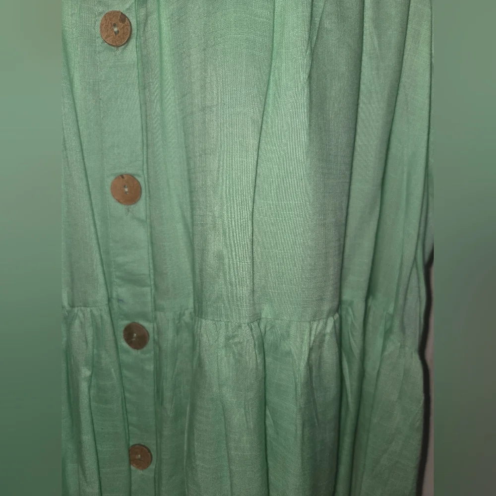 New Look Green Button-Up Dress - Picture 4 of 6